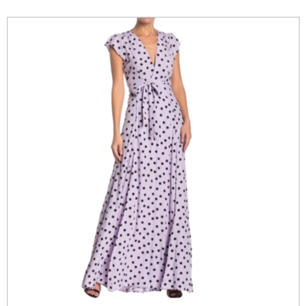 NEW Tularosa Small Sid Polka Dot Wrap Dress